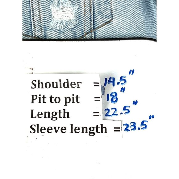 Pacsun womens denim jacket small distressed - Picture 7 of 7